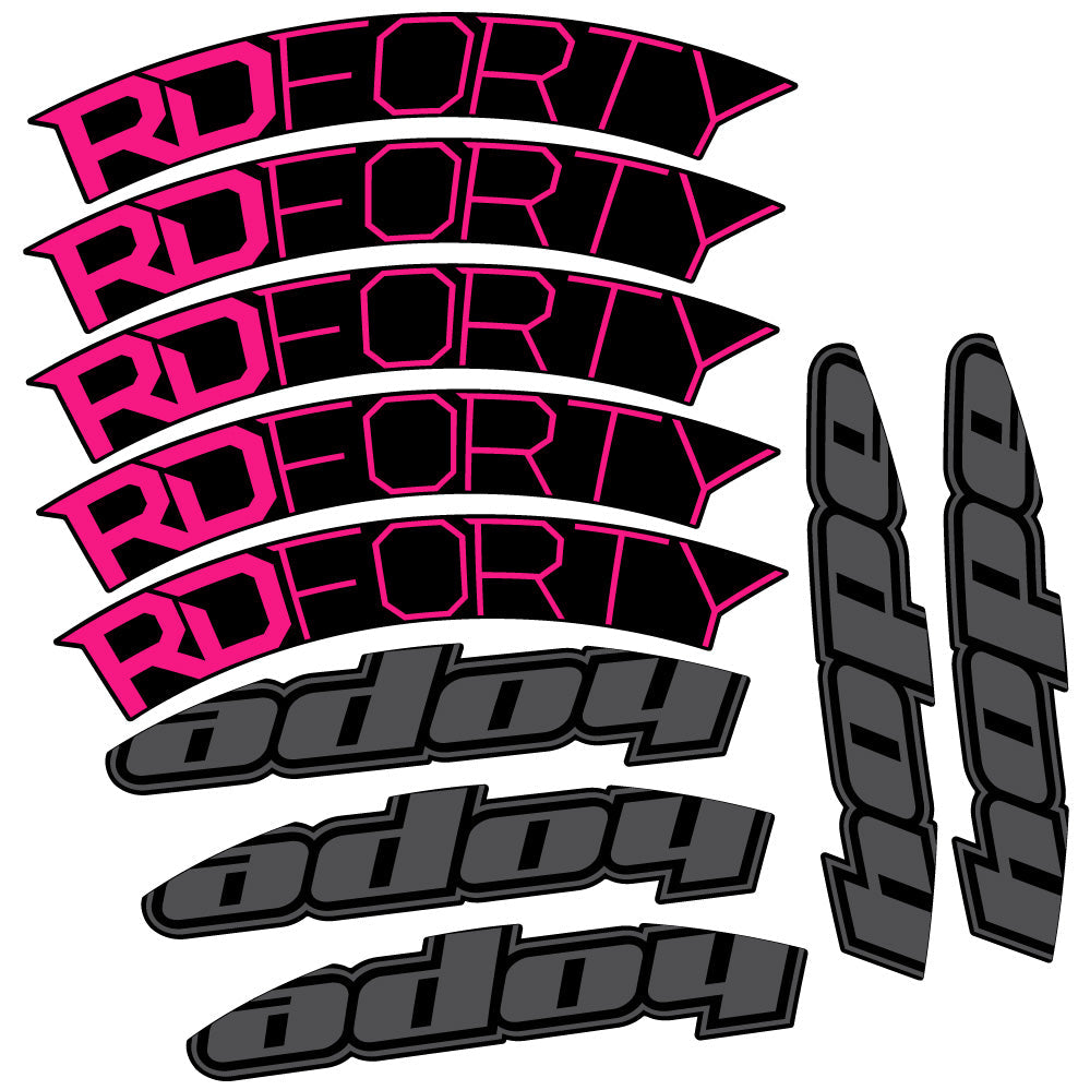 Stickers Hope RD Forty 2020 compatibles Autocollants roues Route