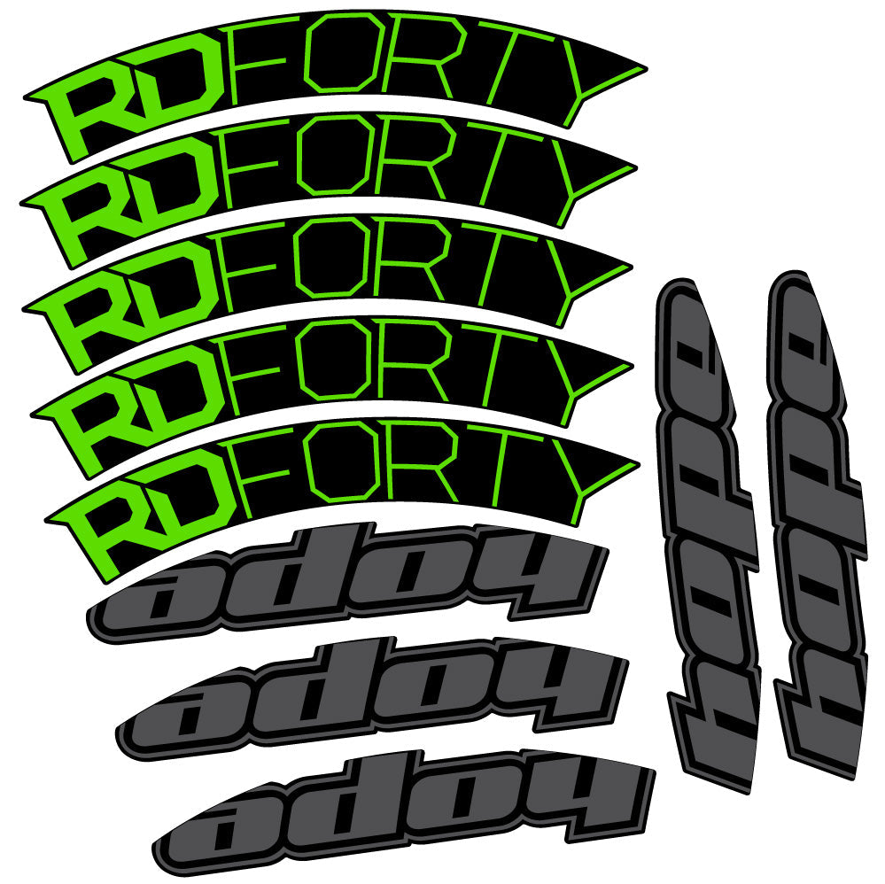 Stickers Hope RD Forty 2020 compatibles Autocollants roues Route