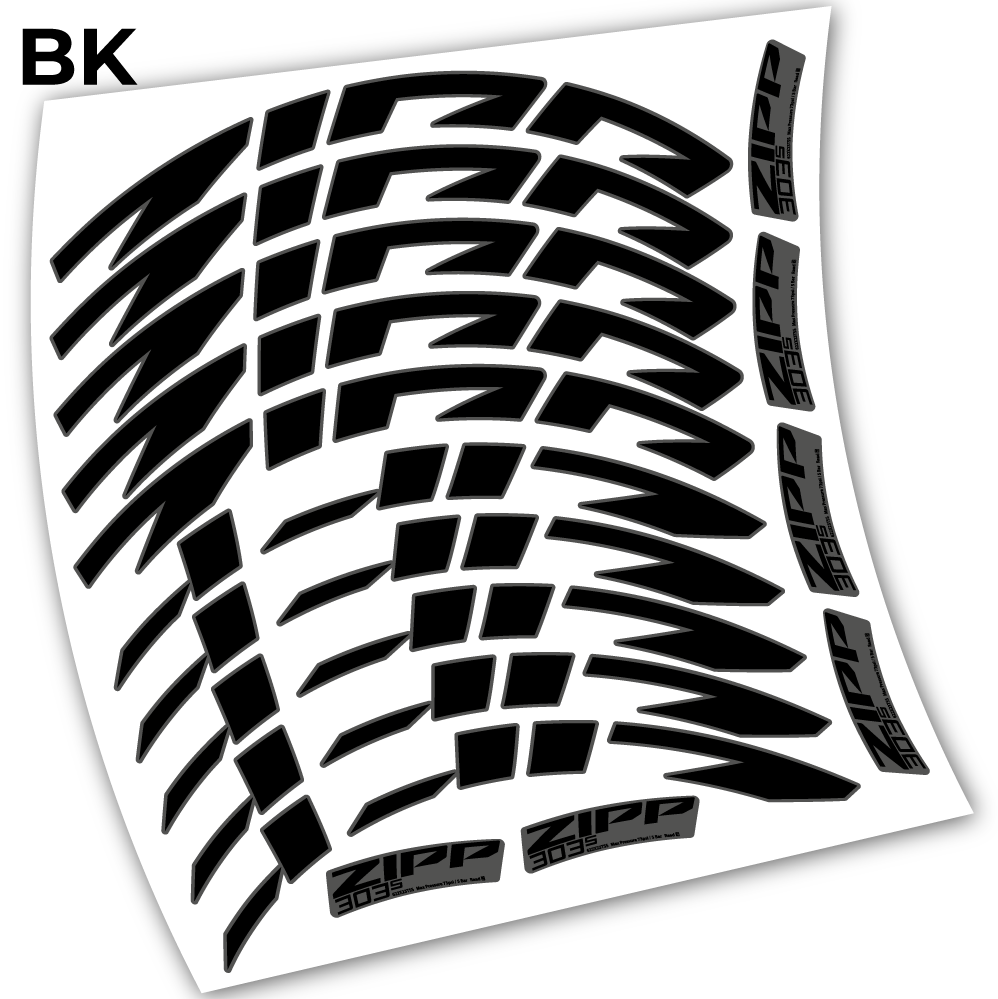 Stickers Zipp 303 s 2021 compatibles Autocollants roues Route