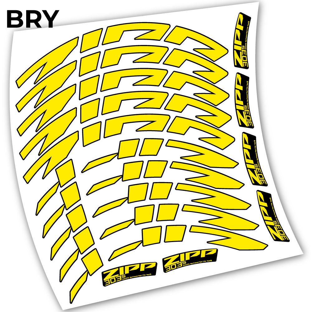 Stickers Zipp 303 s 2021 compatibles Autocollants roues Route