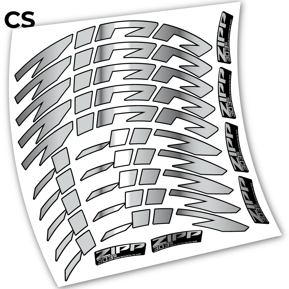 Stickers Zipp 303 s 2021 compatibles Autocollants roues Route