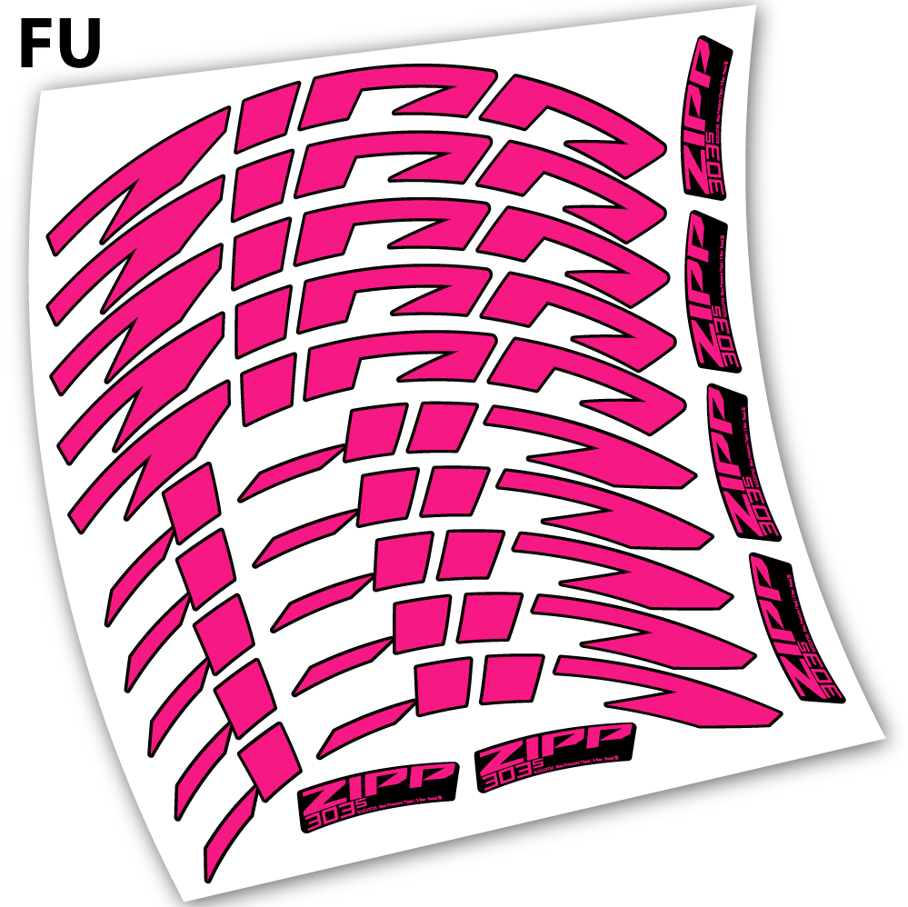 Stickers Zipp 303 s 2021 compatibles Autocollants roues Route
