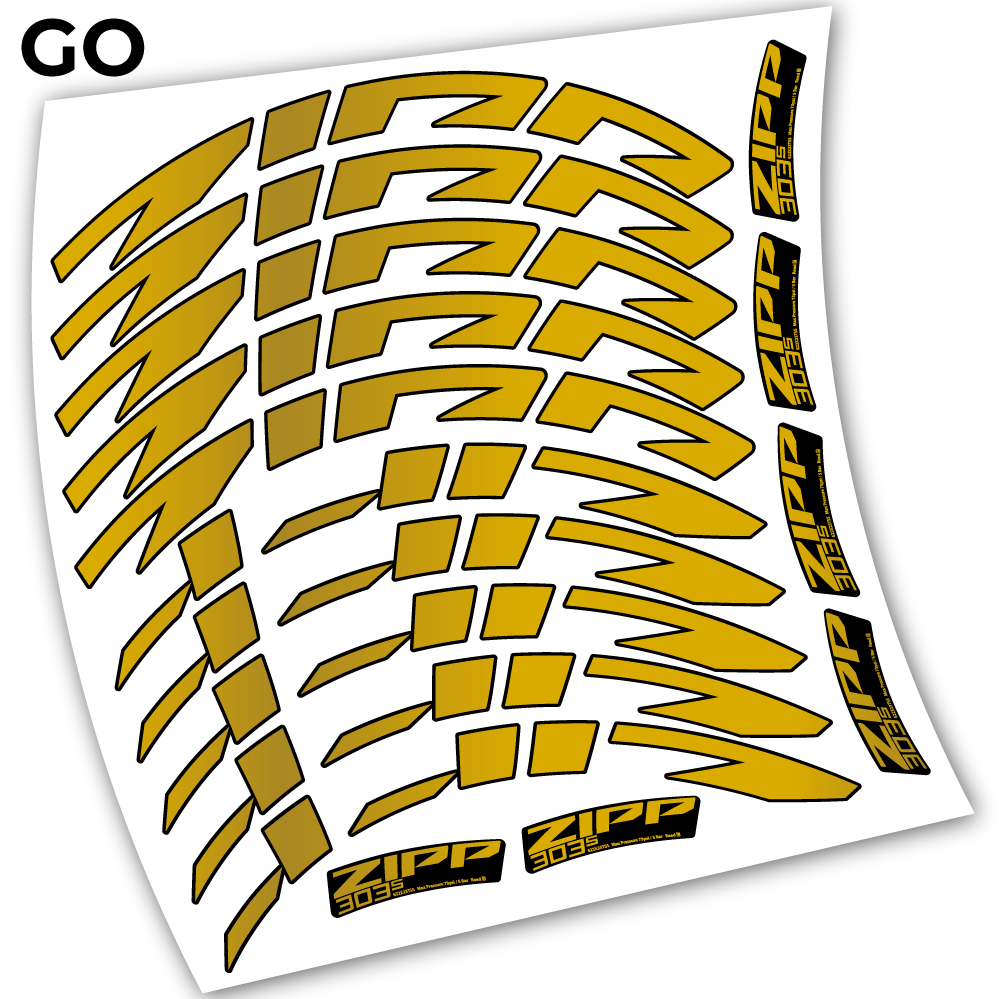 Stickers Zipp 303 s 2021 compatibles Autocollants roues Route