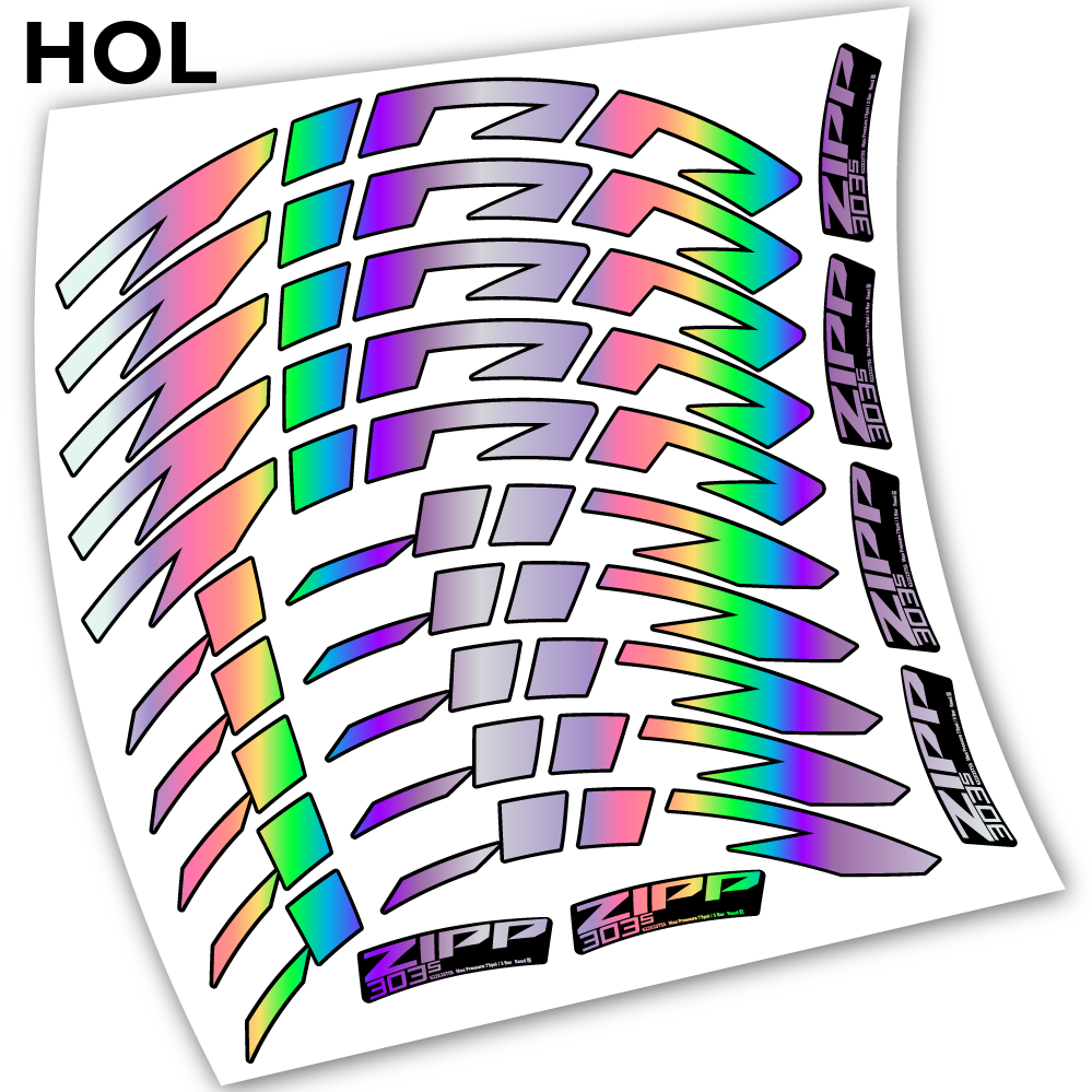Stickers Zipp 303 s 2021 compatibles Autocollants roues Route