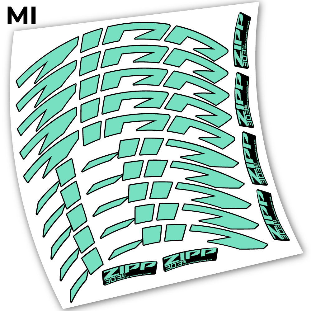 Stickers Zipp 303 s 2021 compatibles Autocollants roues Route