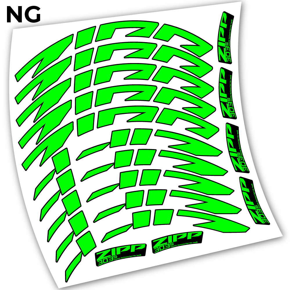 Stickers Zipp 303 s 2021 compatibles Autocollants roues Route