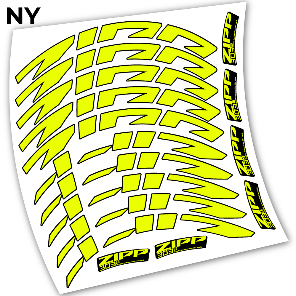 Stickers Zipp 303 s 2021 compatibles Autocollants roues Route