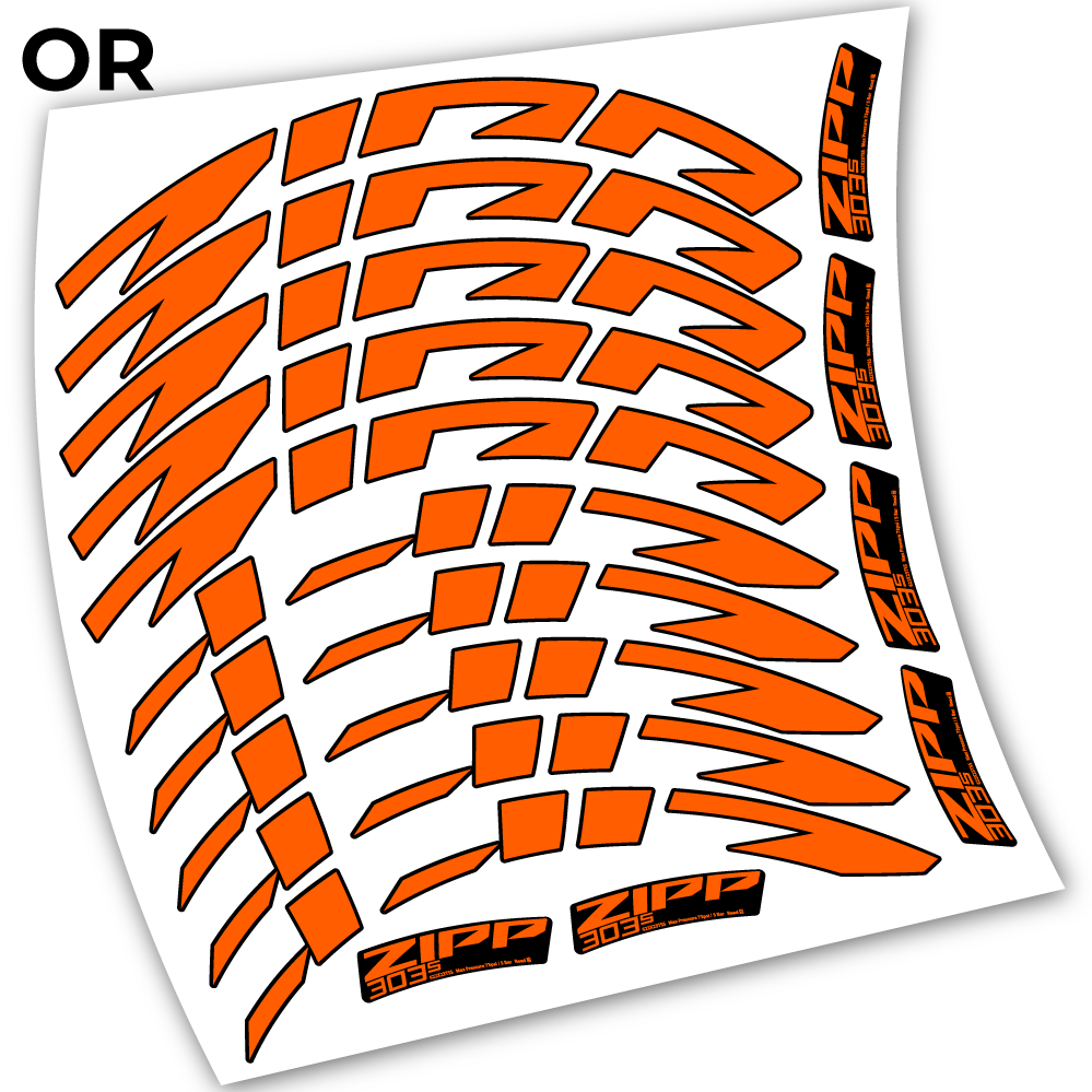 Stickers Zipp 303 s 2021 compatibles Autocollants roues Route