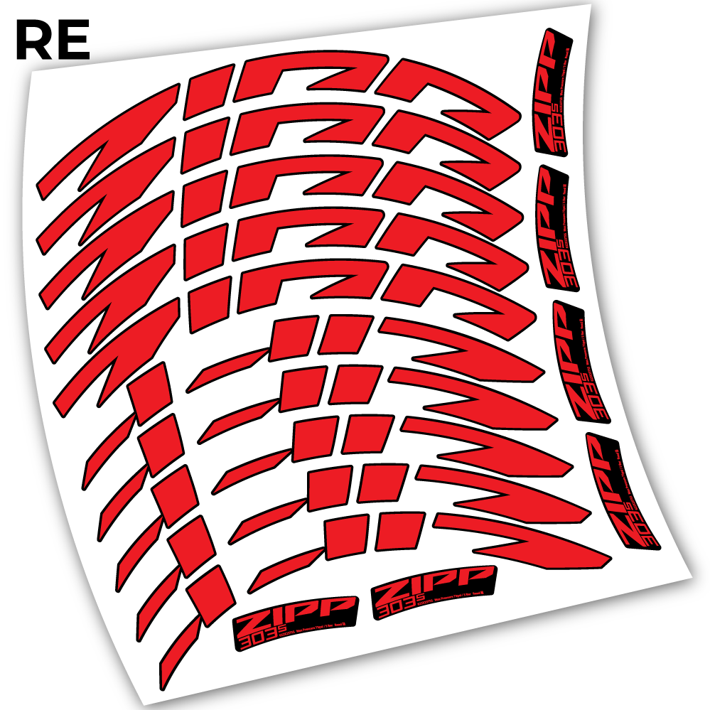 Stickers Zipp 303 s 2021 compatibles Autocollants roues Route