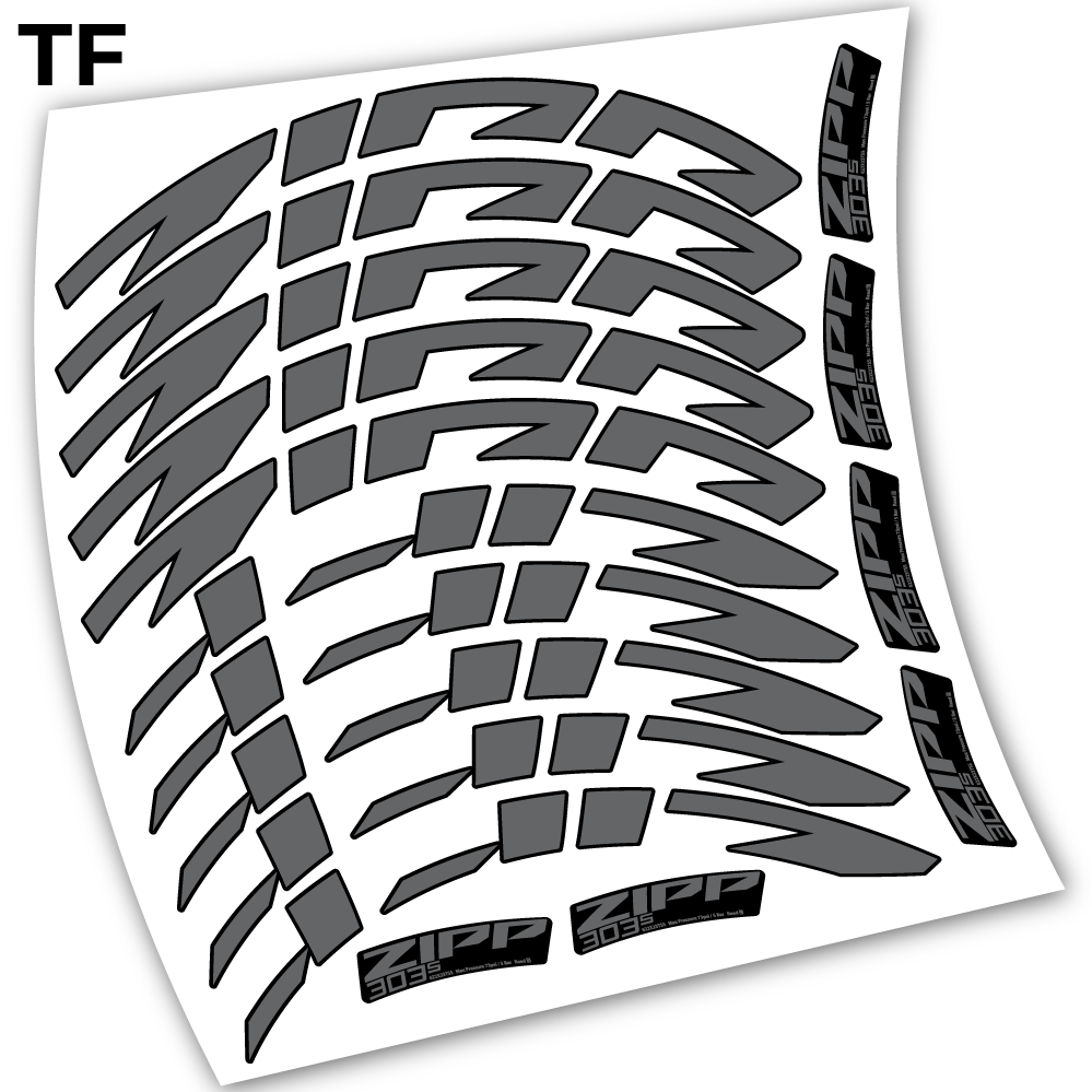 Stickers Zipp 303 s 2021 compatibles Autocollants roues Route