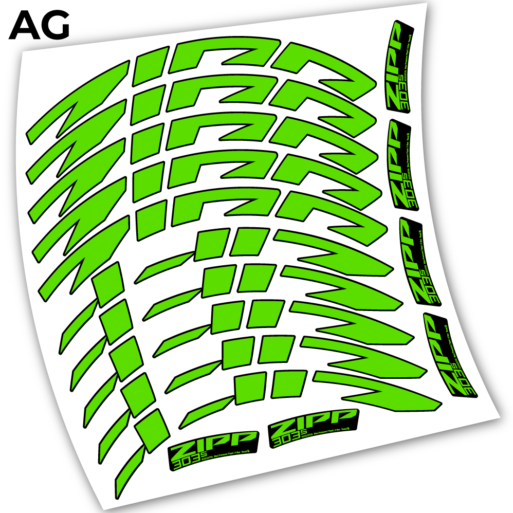 Stickers Zipp 303 s 2021 compatibles Autocollants roues Route