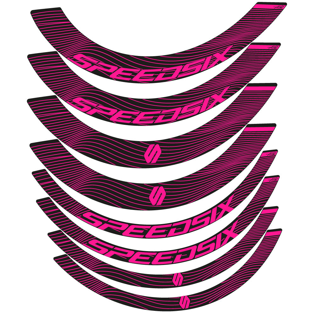 Stickers Speedsix Air, Route profile 40 and 65 compatibles Autocollants roues Route