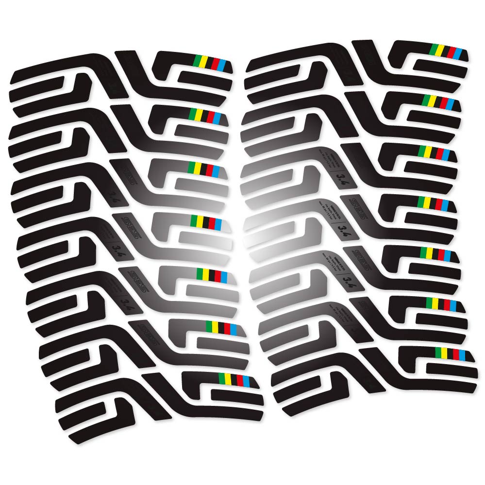 Stickers Enve SES 3.4 World Cup Uci compatibles Autocollants roues Route