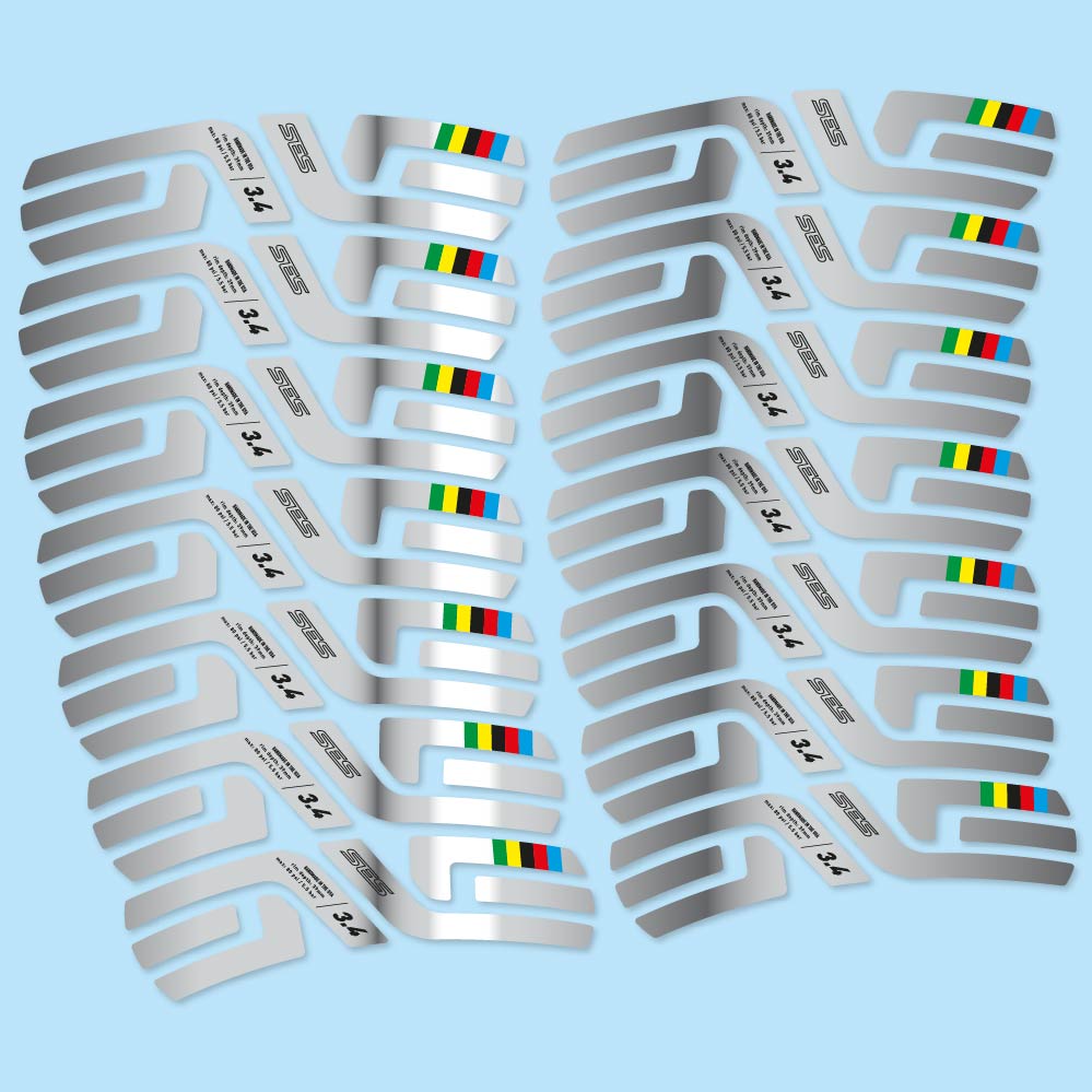 Stickers Enve SES 3.4 World Cup Uci compatibles Autocollants roues Route