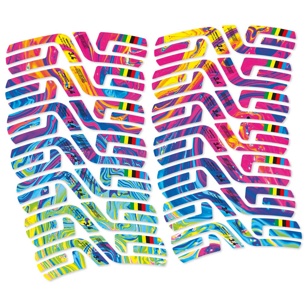 Stickers Enve SES 3.4 World Cup Uci compatibles Autocollants roues Route