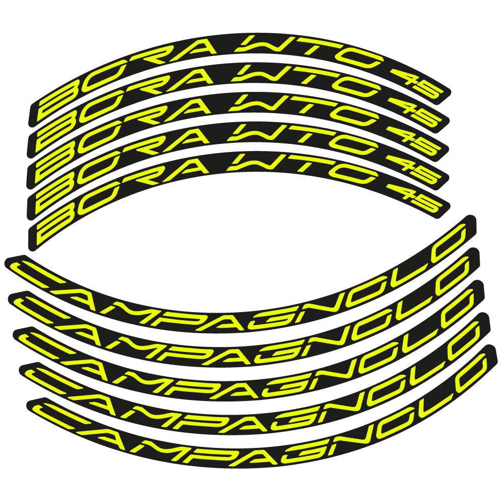 Stickers Campagnolo Bora WTO 45 compatibles Autocollants roues Route