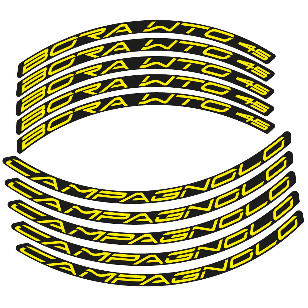 Stickers Campagnolo Bora WTO 45 compatibles - Autocollants roue vélo route