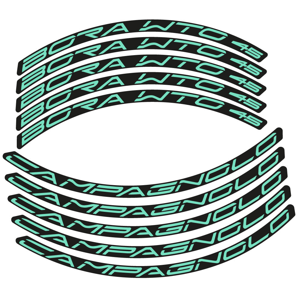 Stickers Campagnolo Bora WTO 45 compatibles - Autocollants roue vélo route