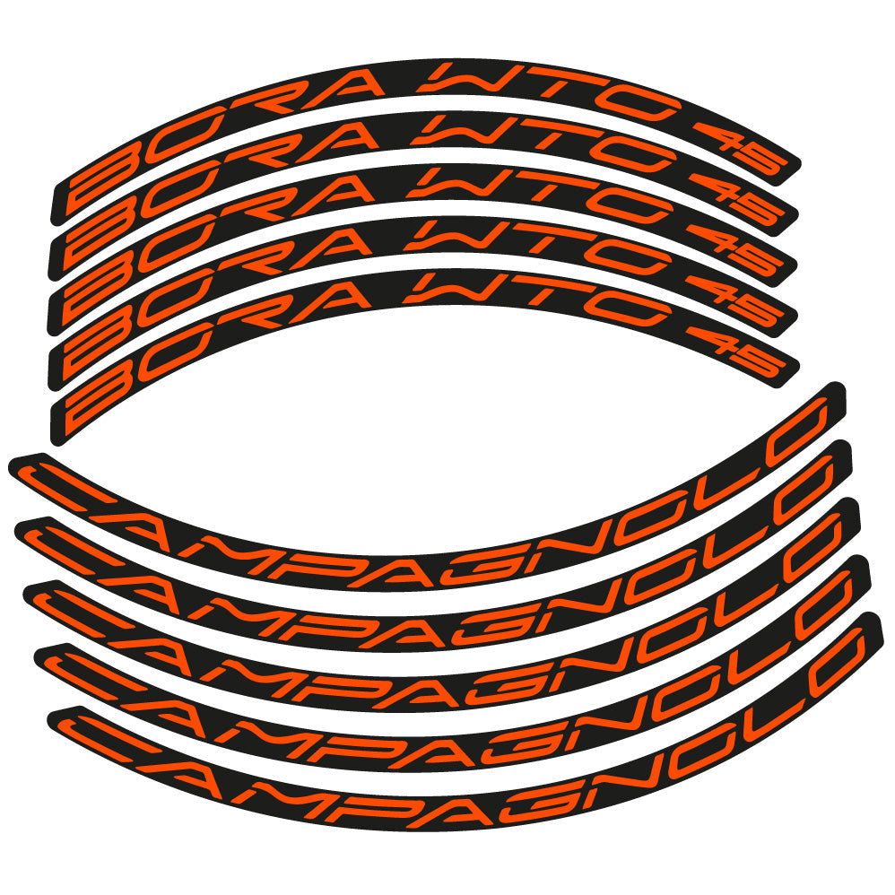 Stickers Campagnolo Bora WTO 45 compatibles - Autocollants roue vélo route