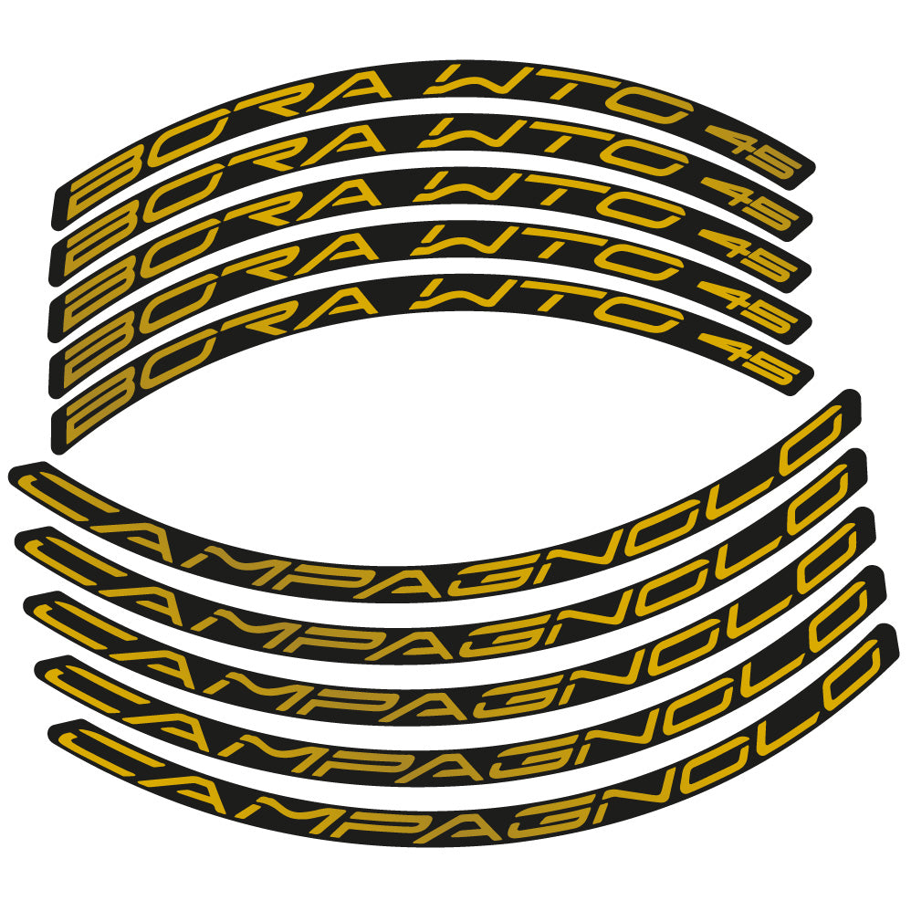Stickers Campagnolo Bora WTO 45 compatibles Autocollants roues Route