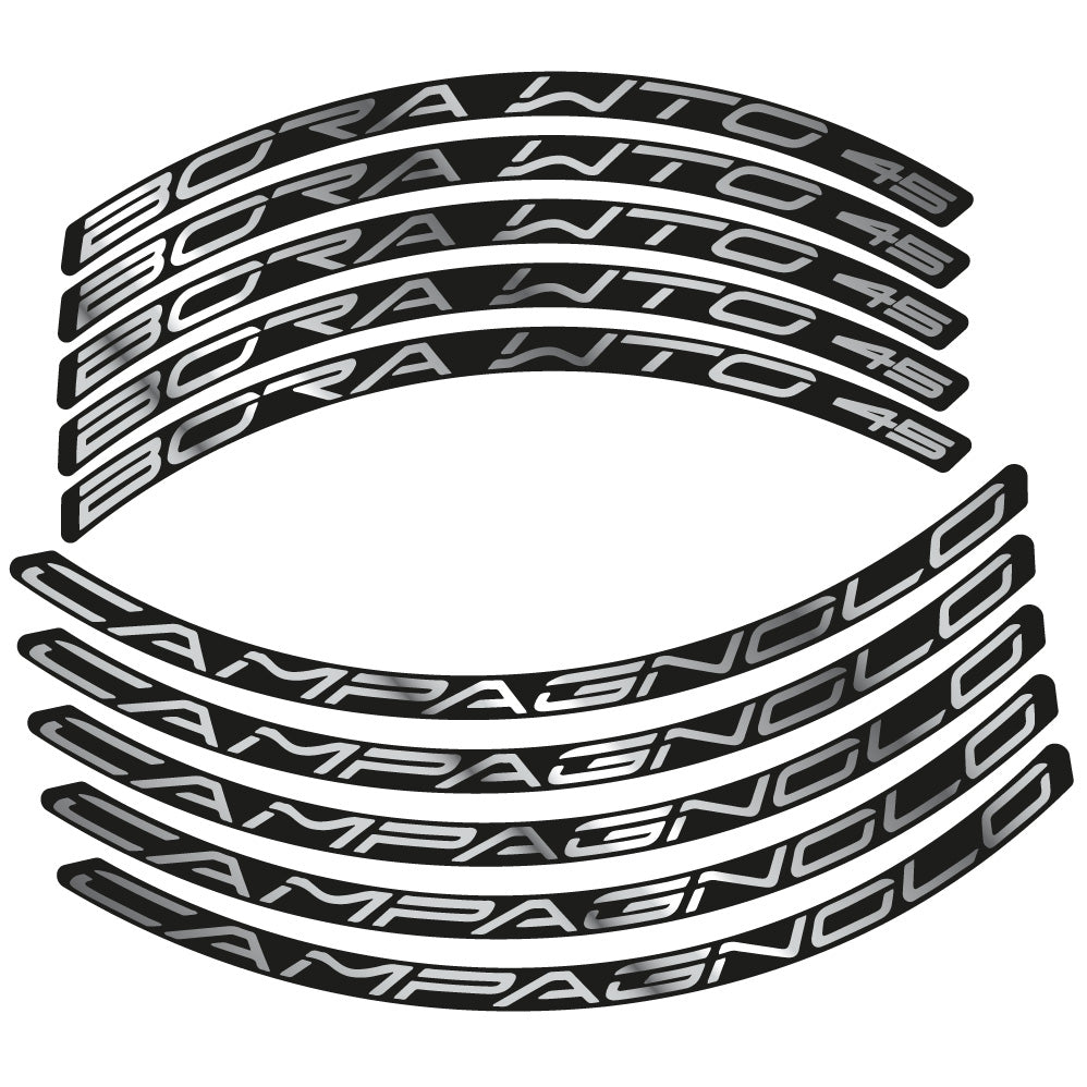 Stickers Campagnolo Bora WTO 45 compatibles - Autocollants roue vélo route