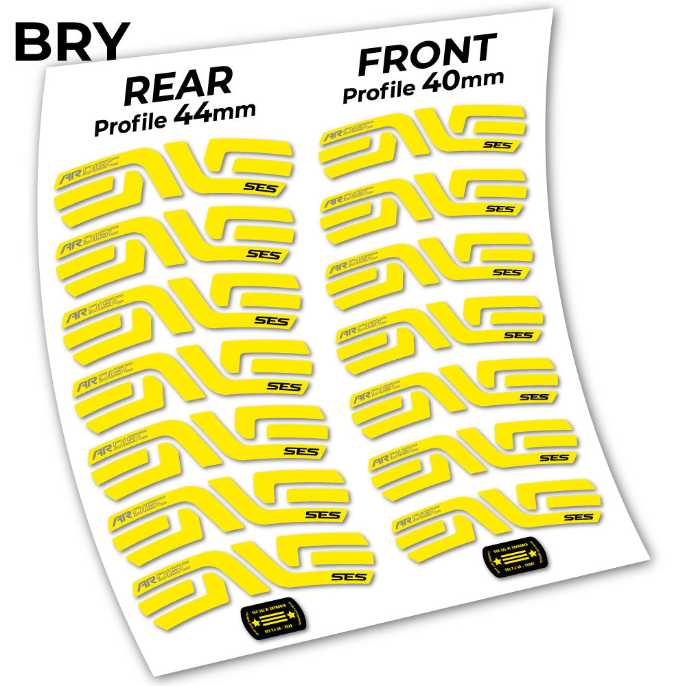 Stickers Enve SES 3.5, Route 40+44mm compatibles Autocollants roues Route