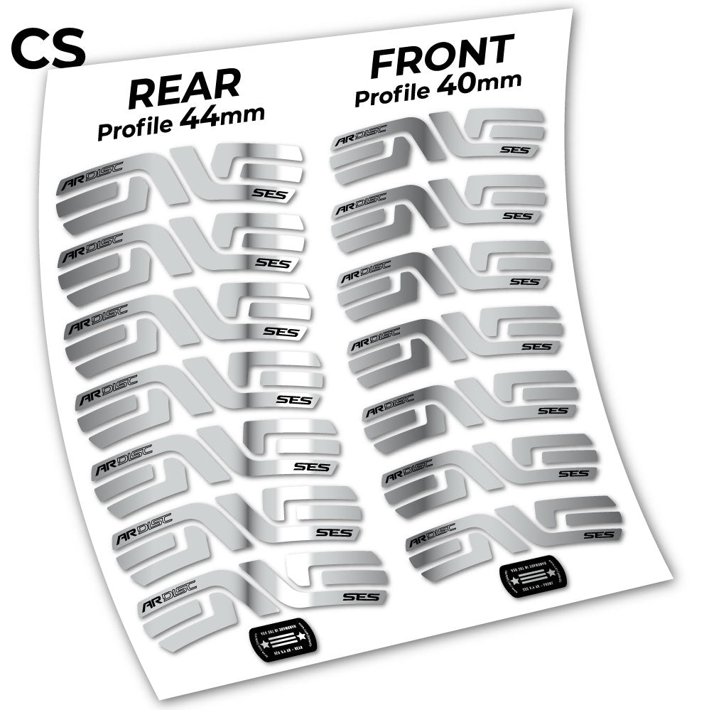 Stickers Enve SES 3.5, Route 40+44mm compatibles Autocollants roues Route