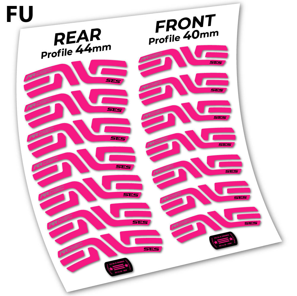 Stickers Enve SES 3.5, Route 40+44mm compatibles Autocollants roues Route