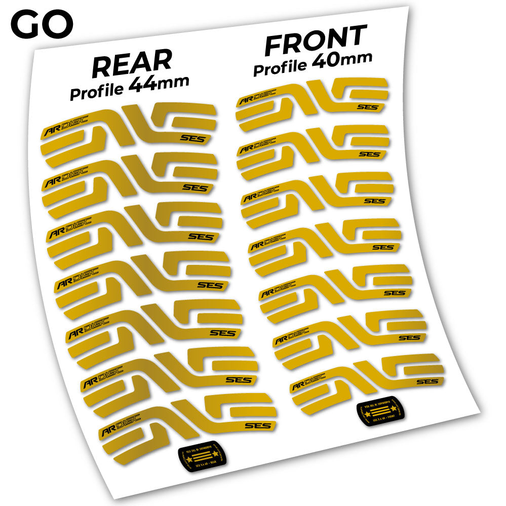 Stickers Enve SES 3.5, Route 40+44mm compatibles Autocollants roues Route
