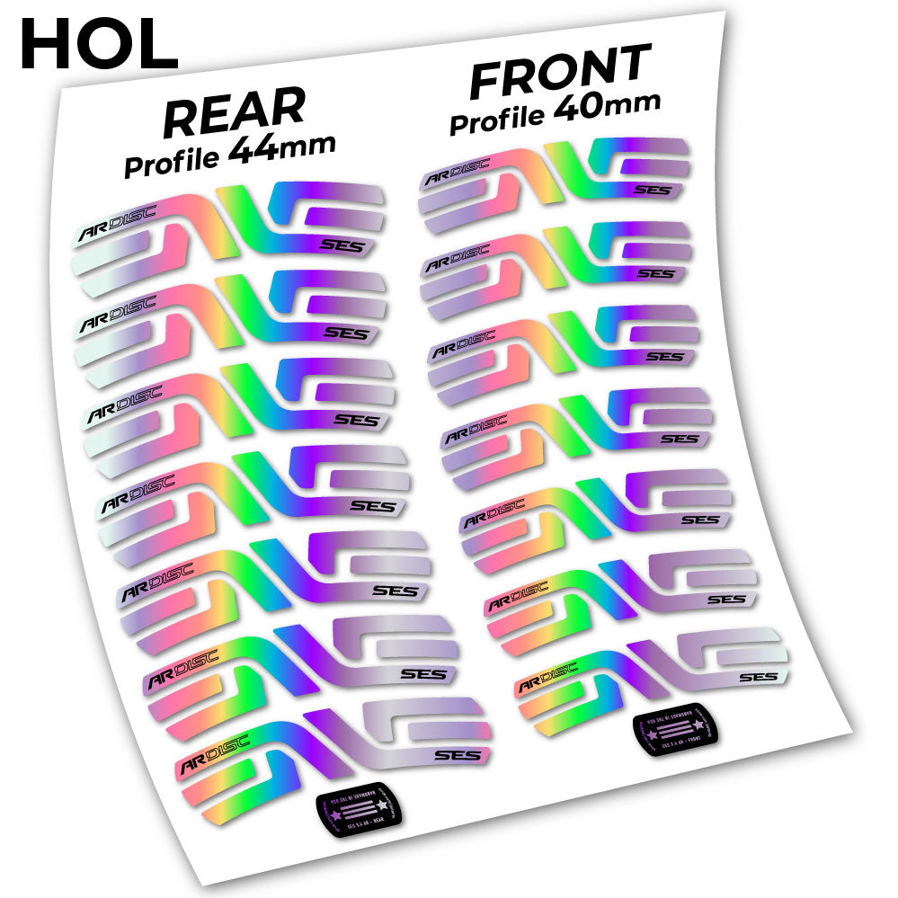Stickers Enve SES 3.5, Route 40+44mm compatibles Autocollants roues Route