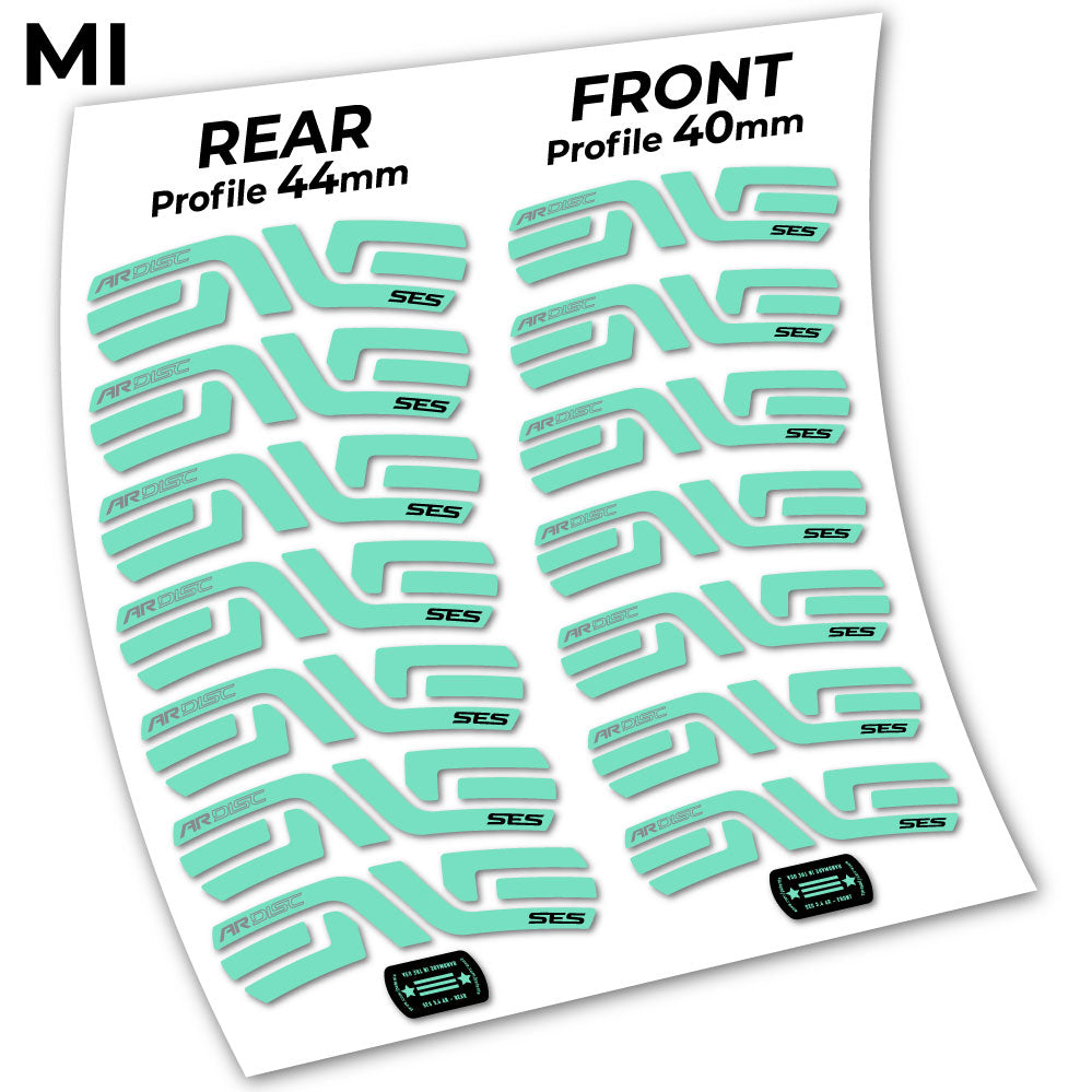 Stickers Enve SES 3.5, Route 40+44mm compatibles Autocollants roues Route