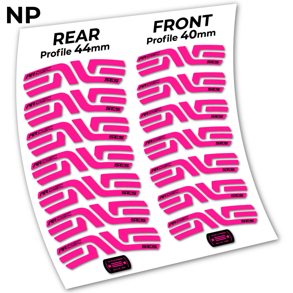 Stickers Enve SES 3.5, Route 40+44mm compatibles Autocollants roues Route