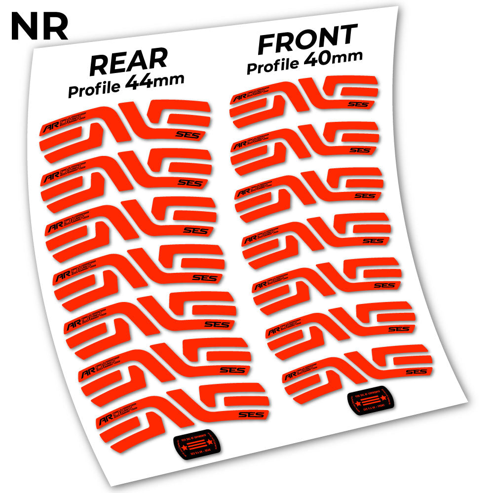 Stickers Enve SES 3.5, Route 40+44mm compatibles Autocollants roues Route