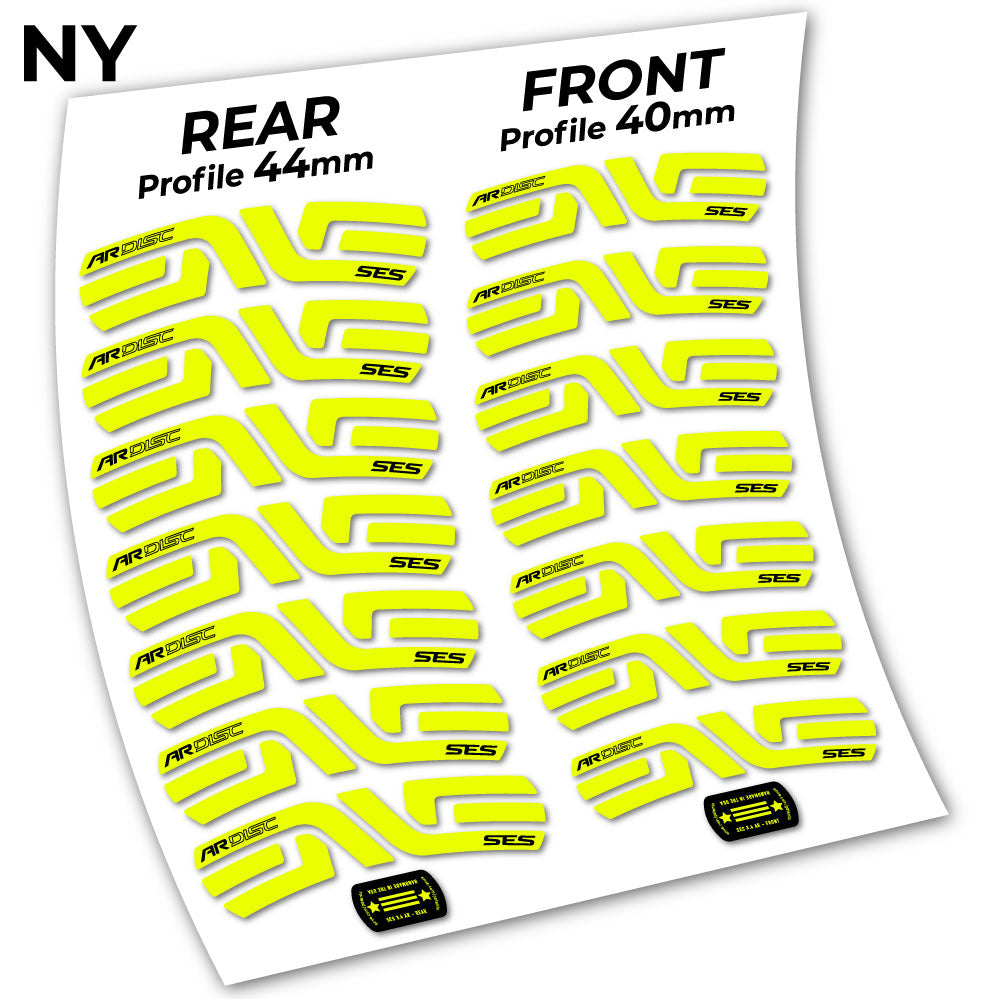 Stickers Enve SES 3.5, Route 40+44mm compatibles Autocollants roues Route