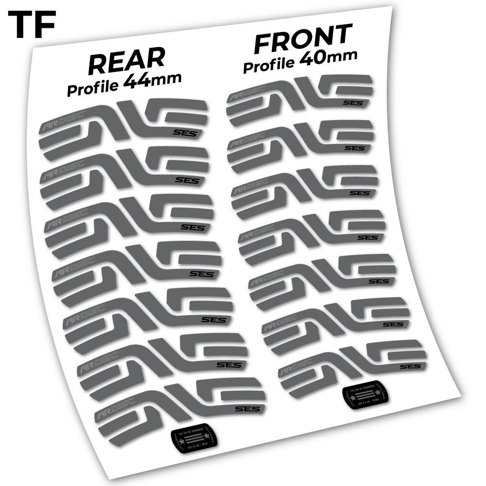 Stickers Enve SES 3.5, Route 40+44mm compatibles Autocollants roues Route