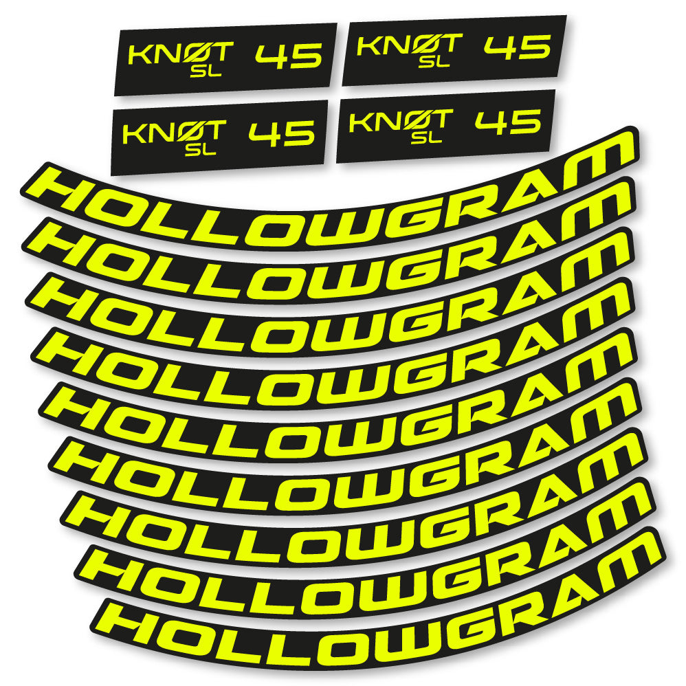 Stickers Hollowgram Knot SL 45 compatibles - Autocollants roue vélo route