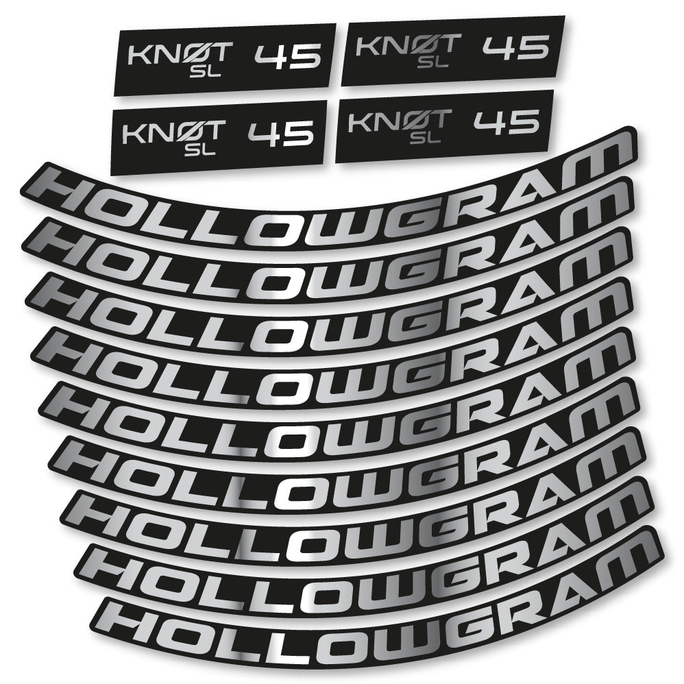 Stickers Hollowgram Knot SL 45 compatibles - Autocollants roue vélo route