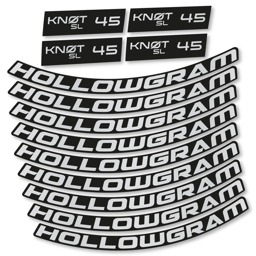 Stickers Hollowgram Knot SL 45 compatibles - Autocollants roue vélo route
