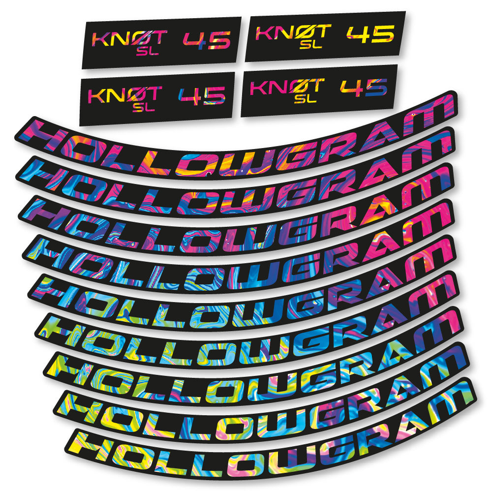 Stickers Hollowgram Knot SL 45 compatibles - Autocollants roue vélo route