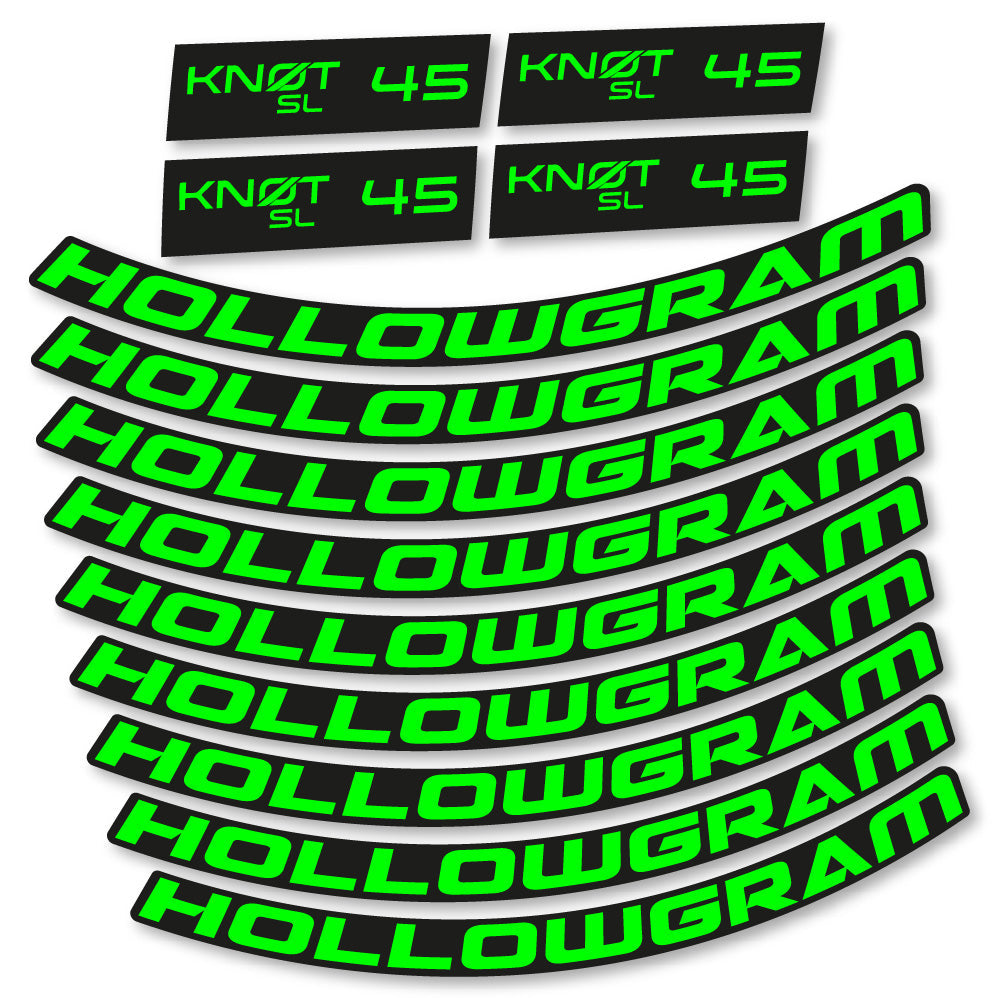 Stickers Hollowgram Knot SL 45 compatibles - Autocollants roue vélo route