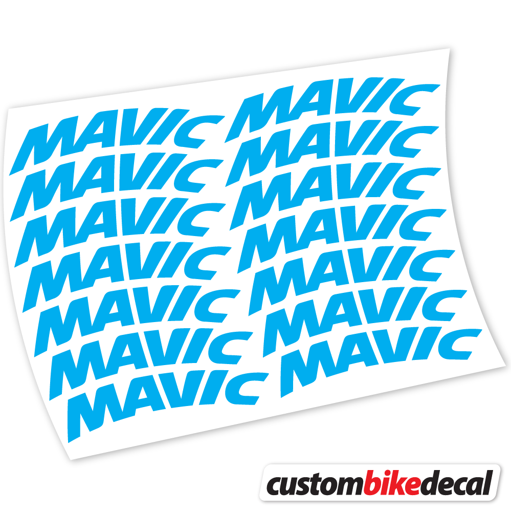 Sky Blue decal for Mavic Racing Bikes 45mm Racing Mountain Wheel MTB wheel – bike sticker vinyl