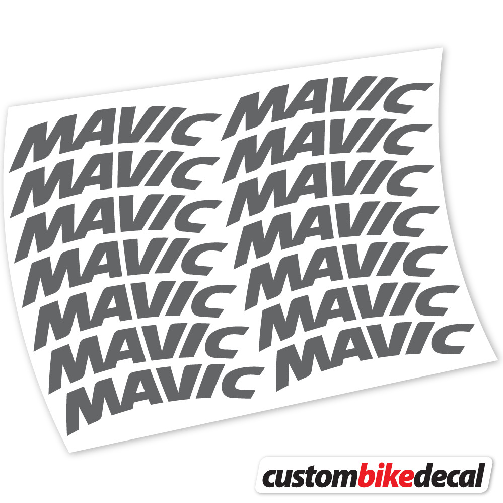 Trac Grey decal for Mavic Racing Bikes 45mm Racing Mountain Wheel MTB wheel – bike sticker vinyl