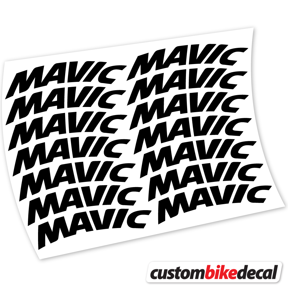Black decal for Mavic Racing Bikes 45mm Racing Mountain Wheel MTB wheel – bike sticker vinyl