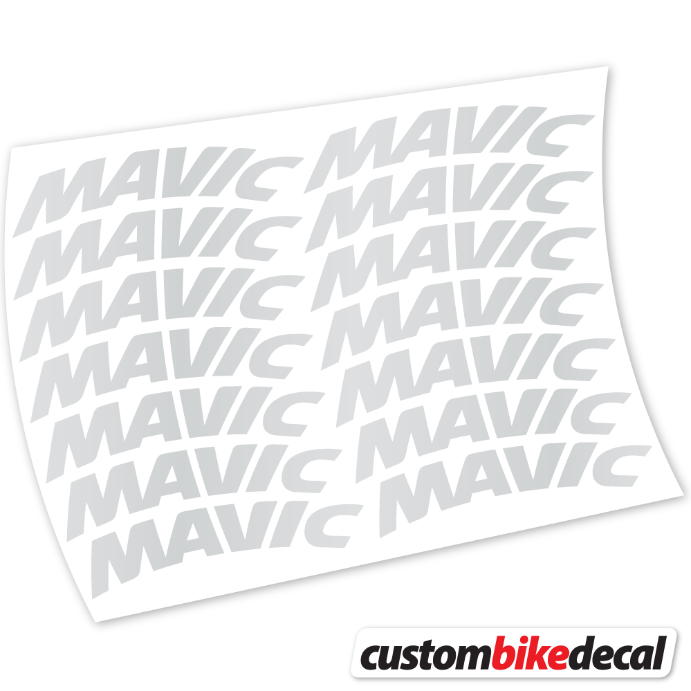 Light Silver decal for Mavic Racing Bikes 45mm Racing Mountain Wheel MTB wheel – bike sticker vinyl