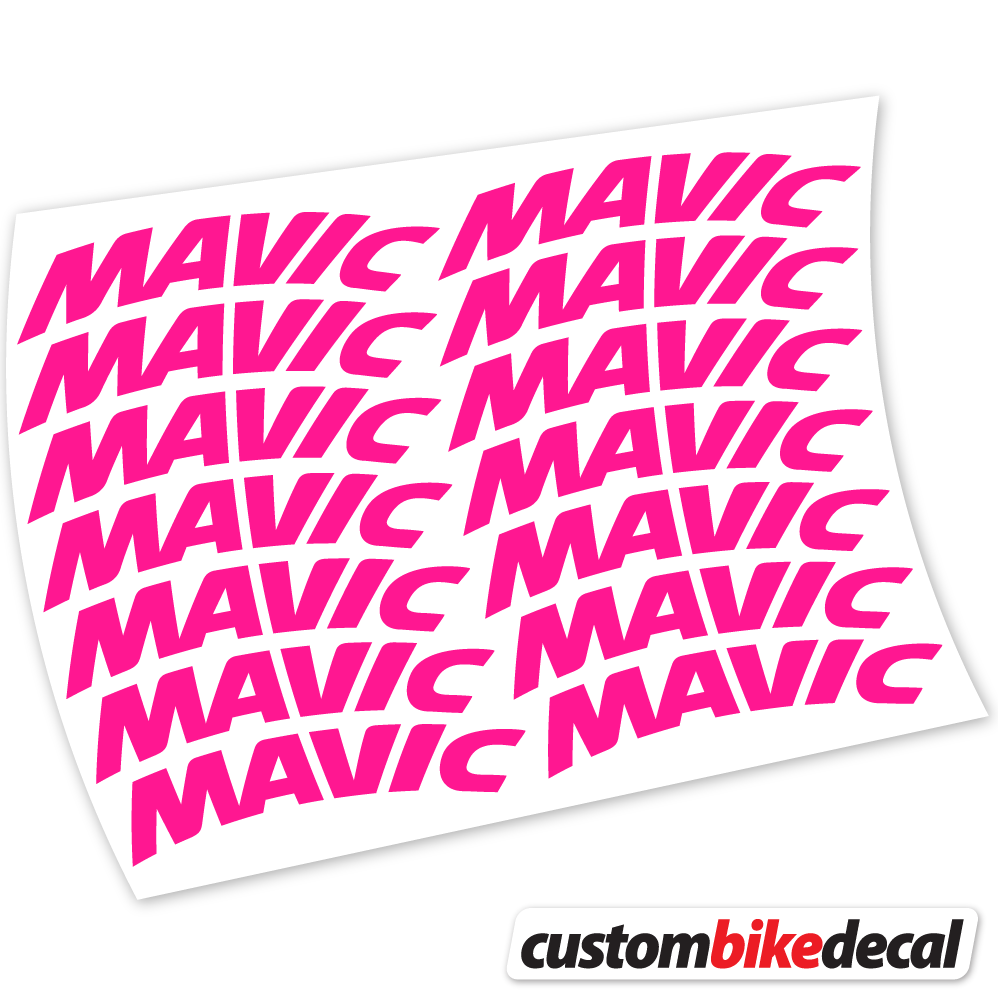 Neon Pink decal for Mavic Racing Bikes 45mm Racing Mountain Wheel MTB wheel – bike sticker vinyl