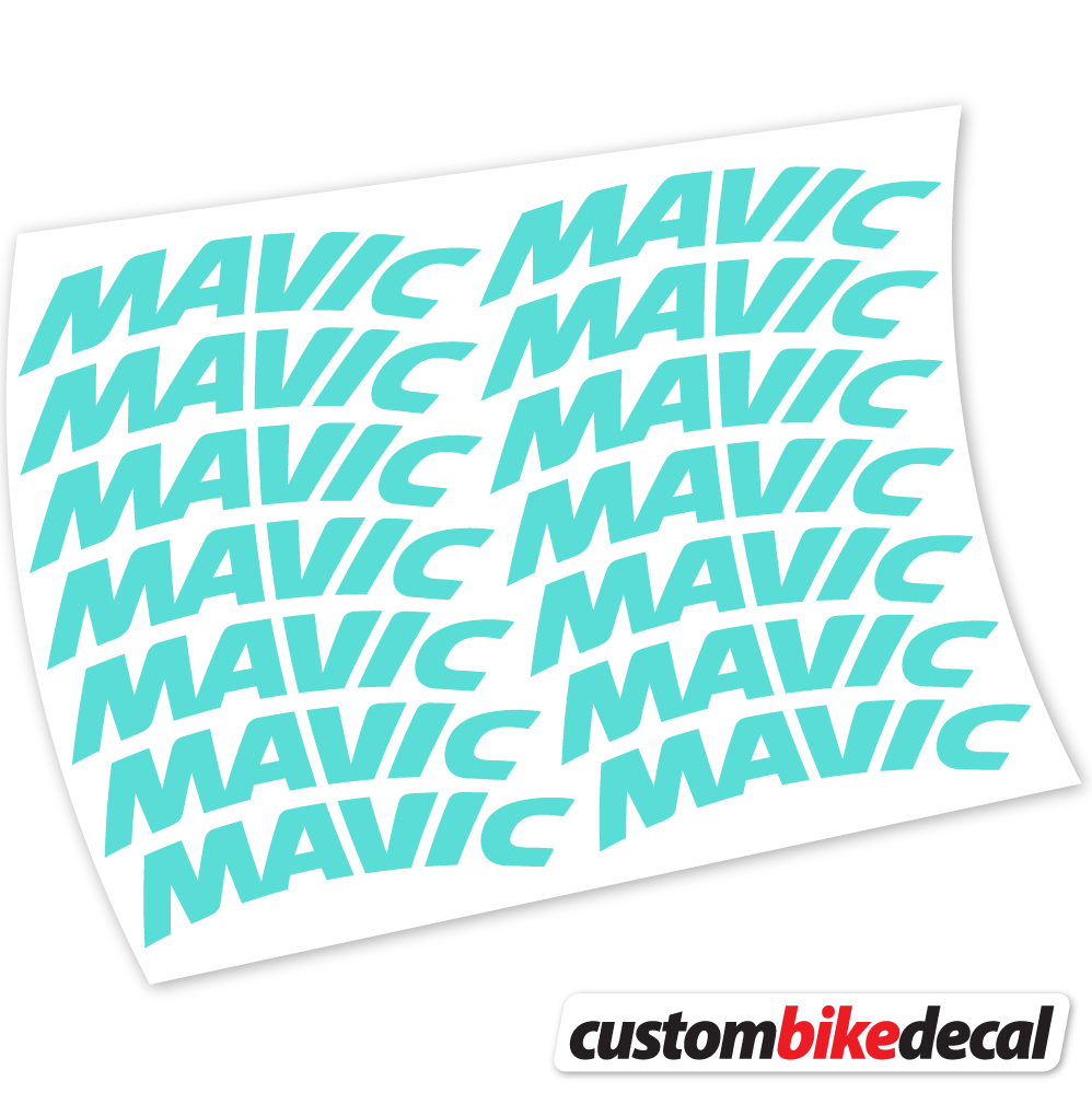 Blue Green decal for Mavic Racing Bikes 45mm Racing Mountain Wheel MTB wheel – bike sticker vinyl