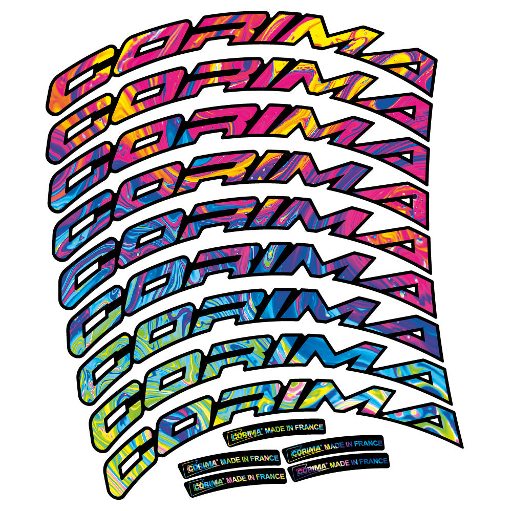 Stickers Corima 47 WS compatibles Autocollants roues Route
