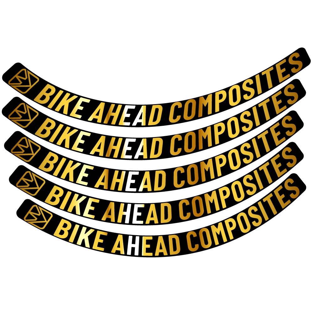 Stickers VéloAhead Composites Biturbo Aero 2022, Route 48.5mm Autocollants roues Route