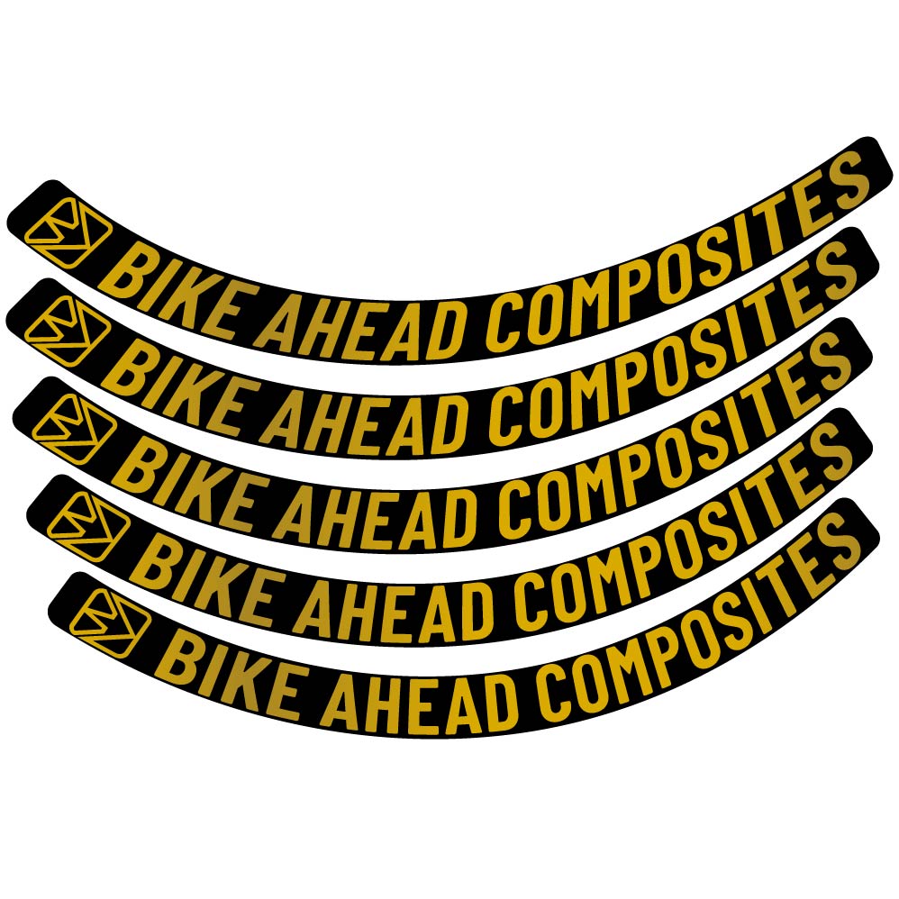 Stickers VéloAhead Composites Biturbo Aero 2022, Route 48.5mm Autocollants roues Route