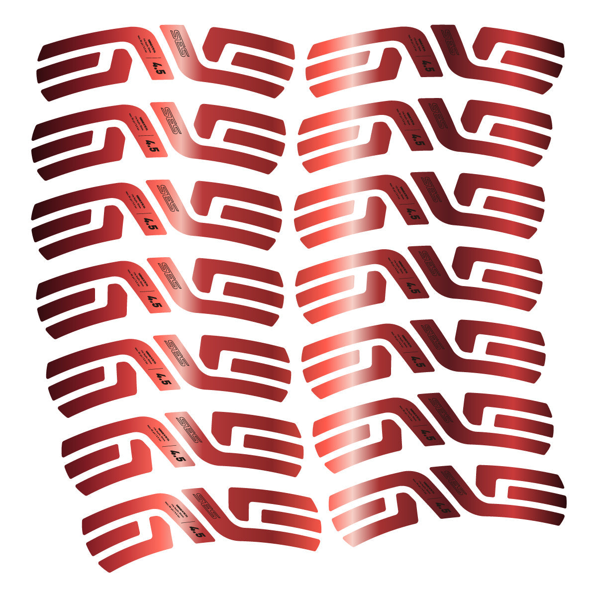 Copper decal for Envx SES 4.5 2022-2026 2 road wheel 48mm – bike sticker vinyl
